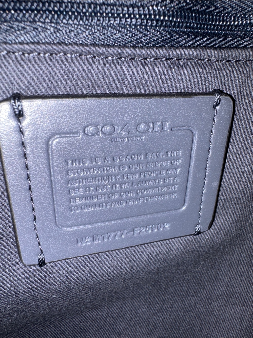 Coach Denim Blue Tote with Classic Horse & Carriage Logo NWOT - Picture 6 of 7